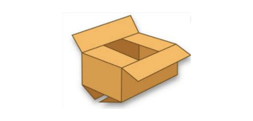 Regular slotted cartons stacked on a pallet